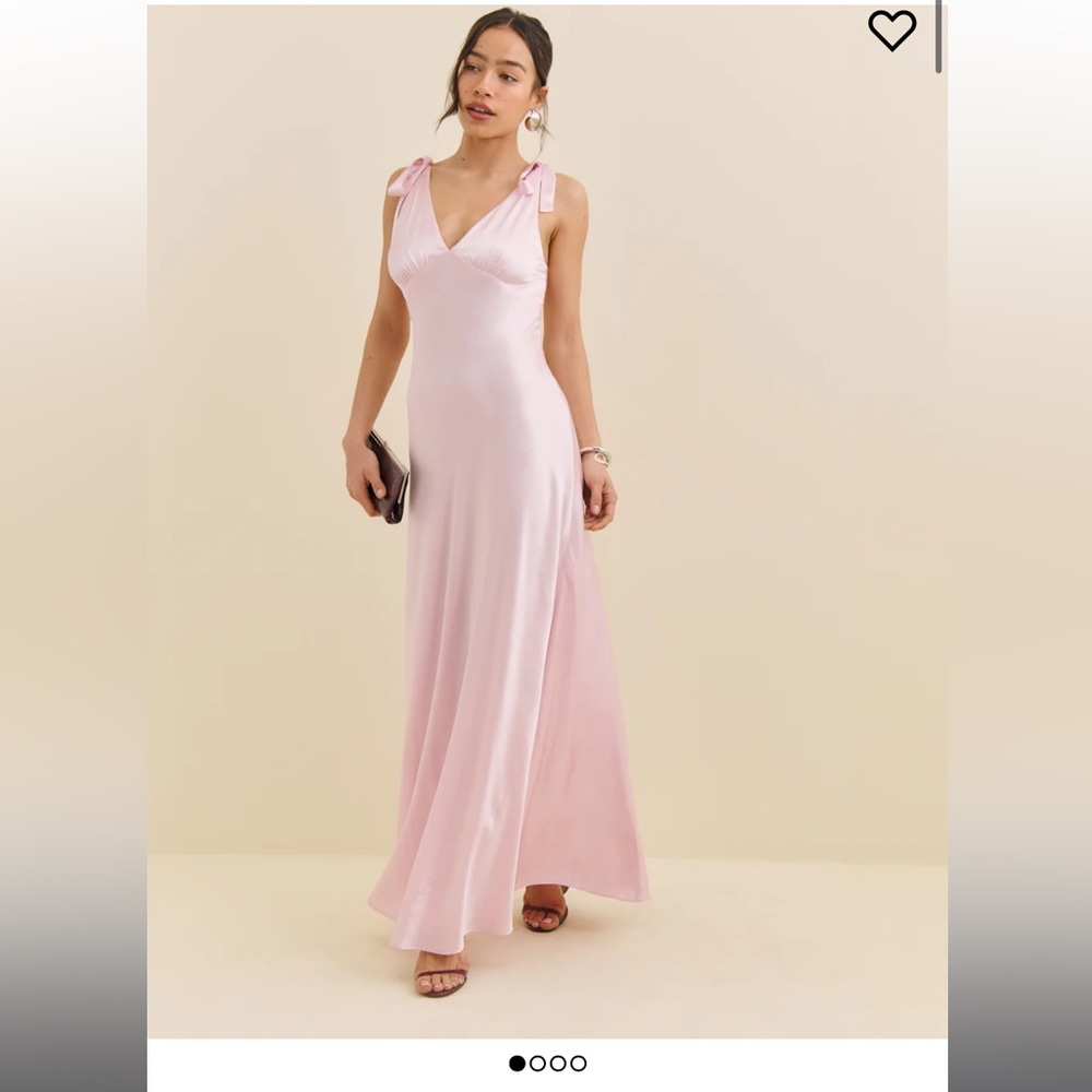 Reformation Cherry Blossom Pernille Silk Dress (Already Hemmed for you!!)